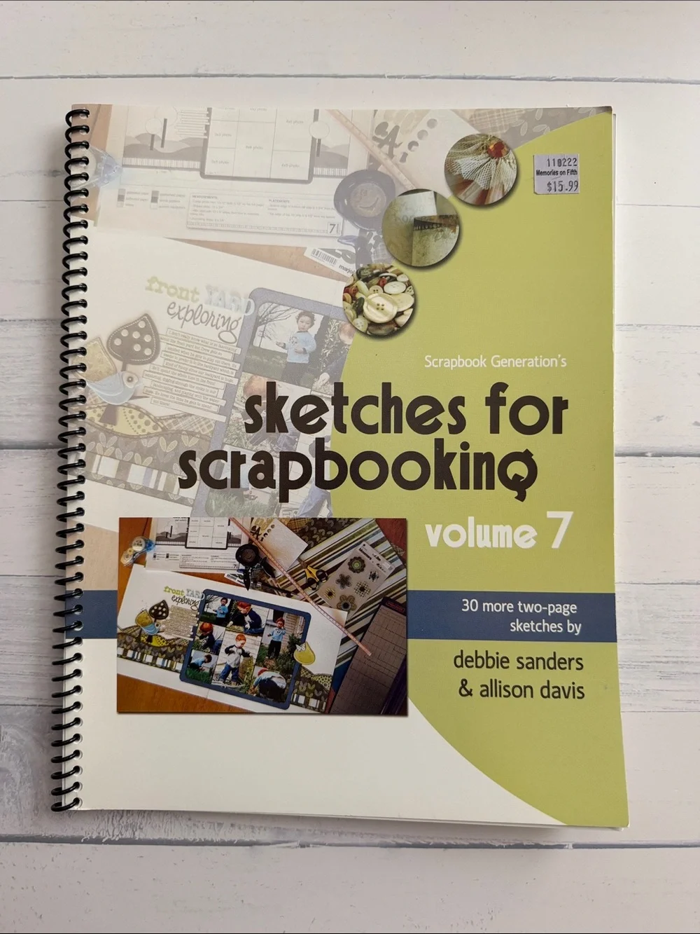 Sketches for Scrapbooking Volumes 1-8 Complete Set Spiral Bound Layout Idea Book